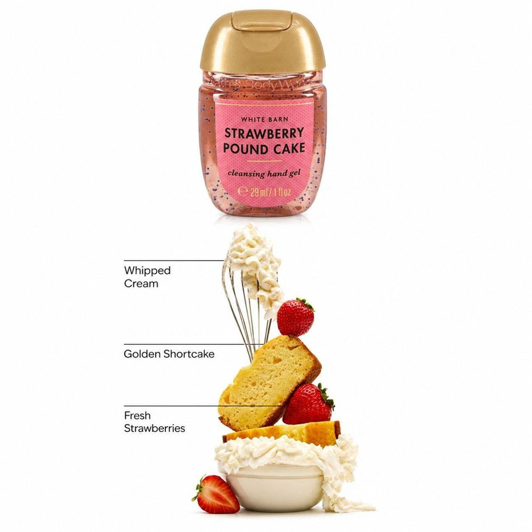 ژل ضدعفونی کنندهی دست بث اند بادی مدل Strawberry Pound Cake